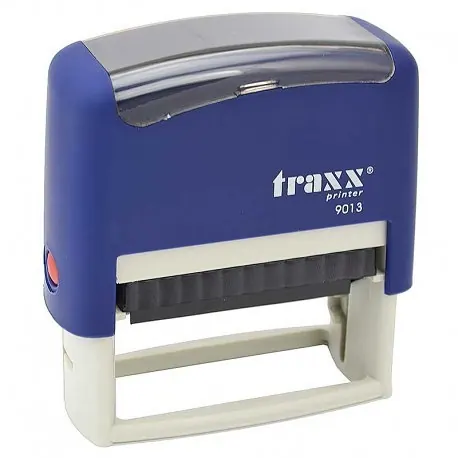Sello automático Traxx personalizado con los datos de la empresa